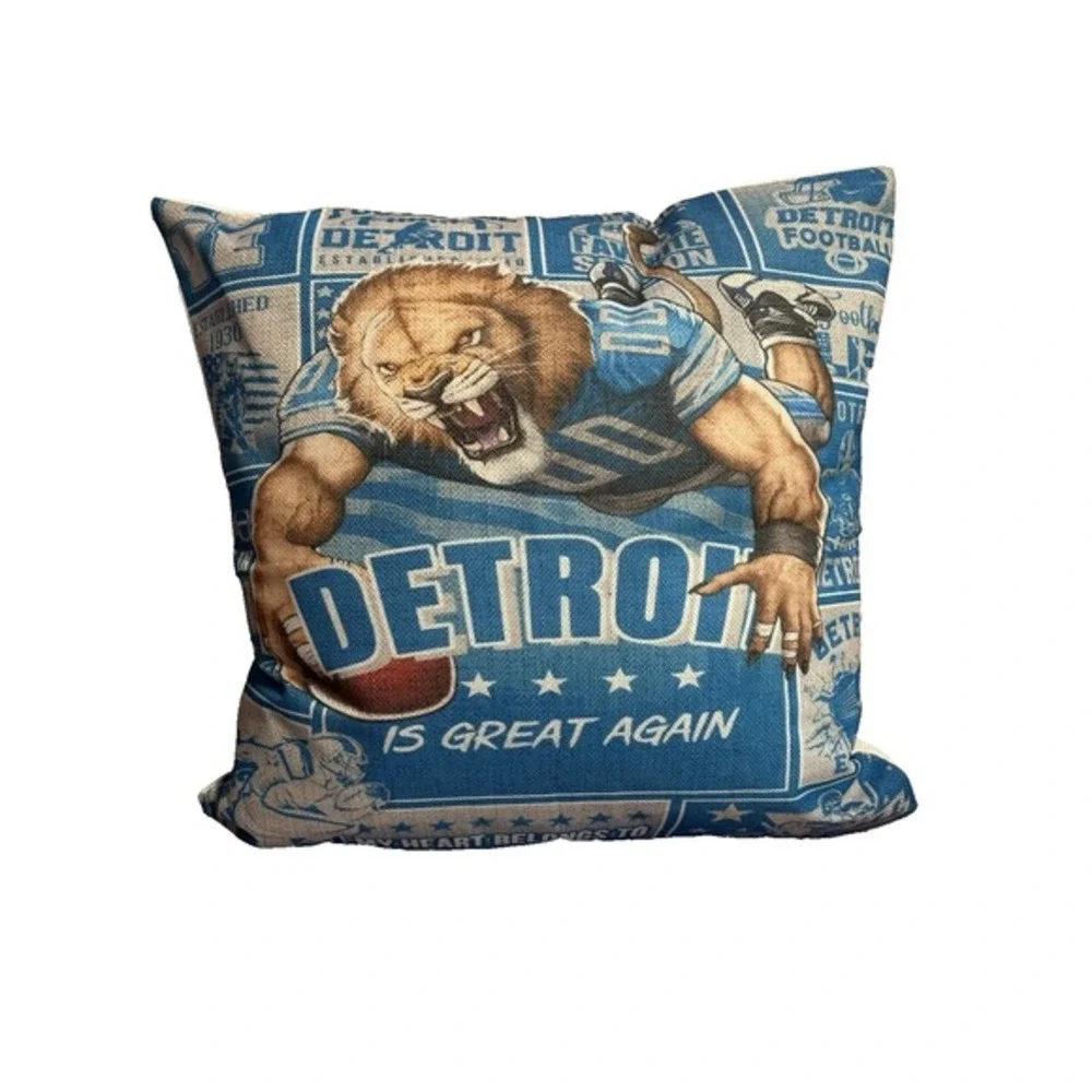 NEW novelty throw pillow 18x18 inches pillowcase & insert included canvas 313